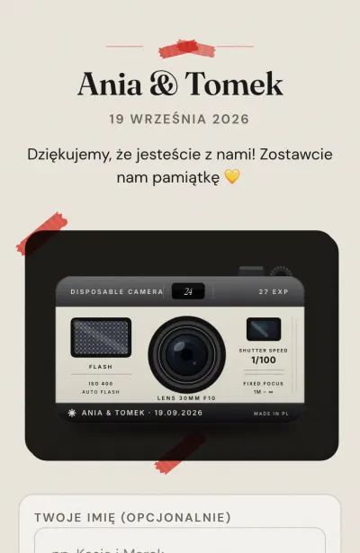 Ekran gościa w stylu Studio
