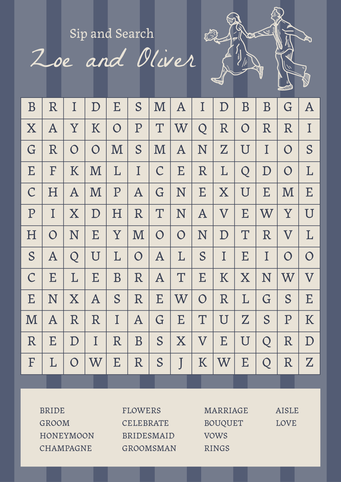 Word search · Stripes · Classic Blue